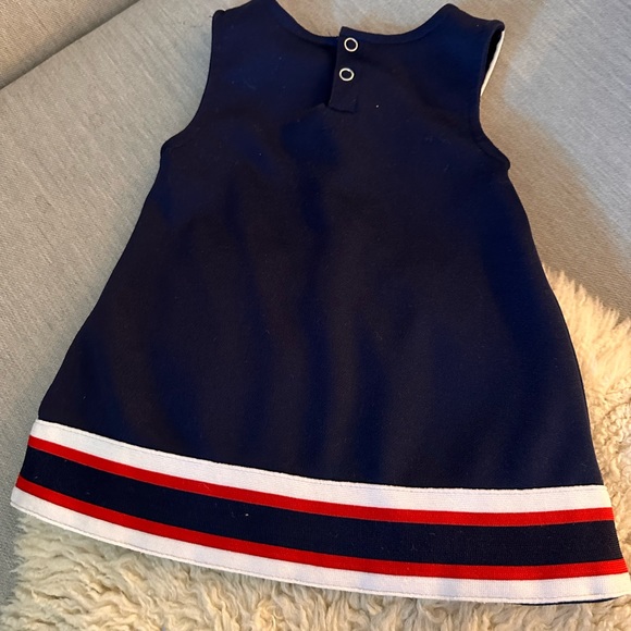 Adorable Patriots infant dress. Go team! - Picture 2 of 2